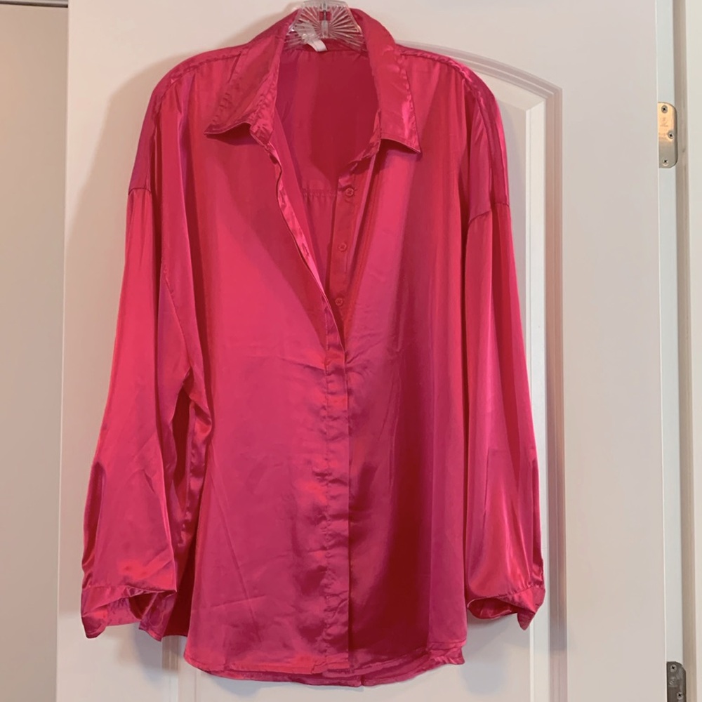 Ladies satin Blouse 1x